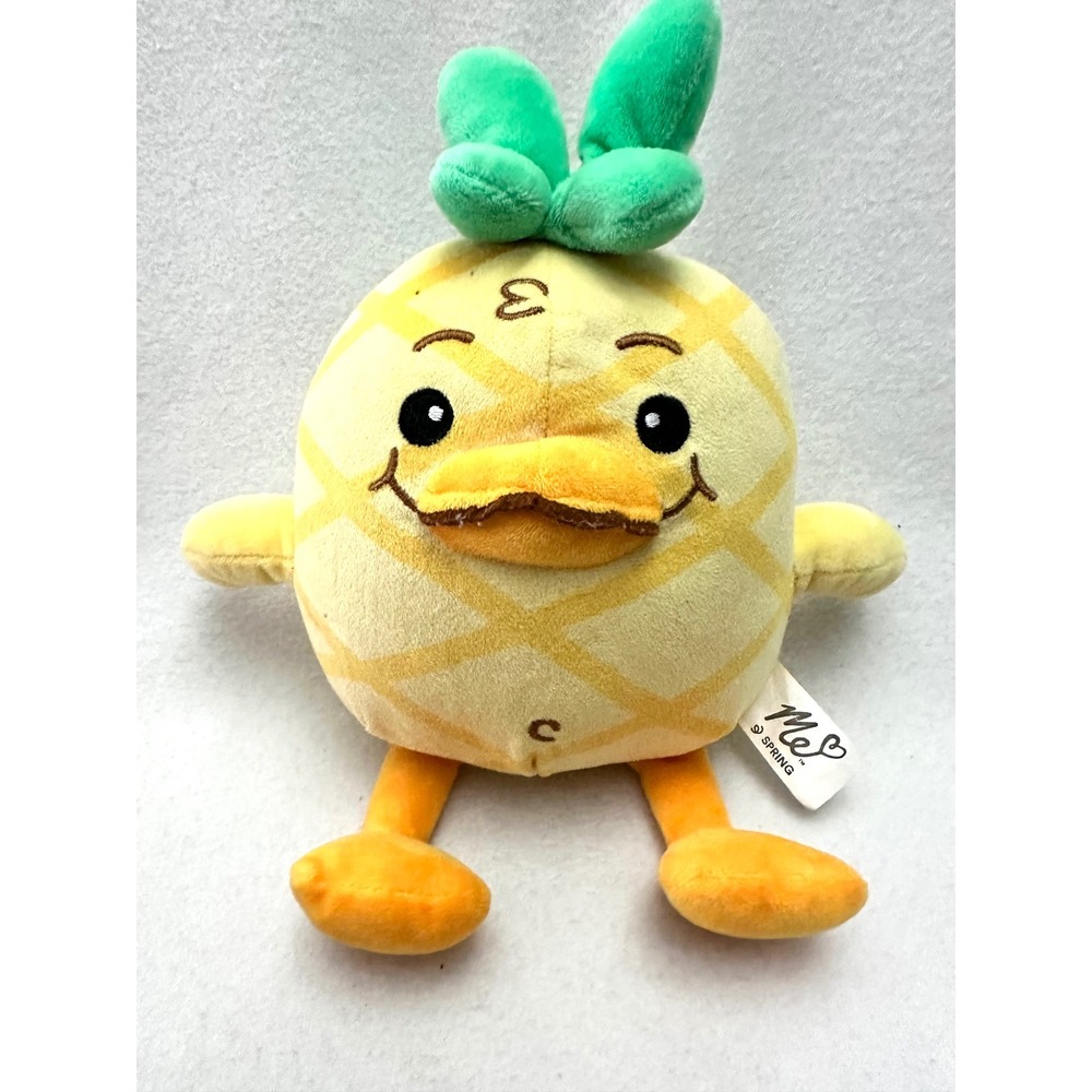 ME Georgie Pineapple Duck Plush Stuffed Animal Yellow 12 Inch Moriah Elizabeth